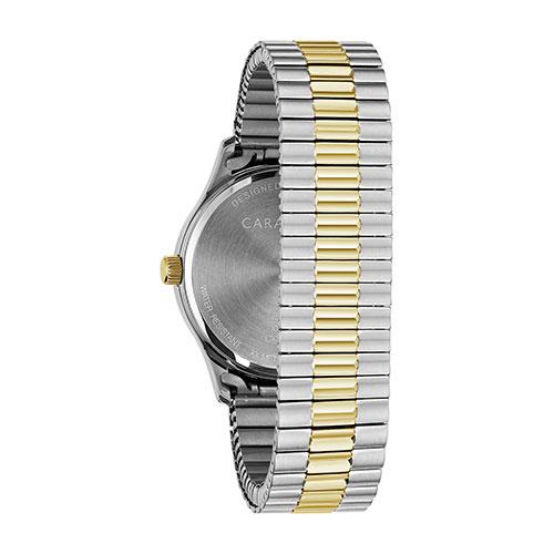 Mens Caravelle Two-Tone Expansion Easy Reader Watch - 45B147