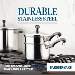 Farberware® Classic Series 2qt. Double Boiler and Saucepan