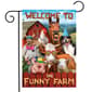 Briarwood Lane Funny Farm Garden Flag - image 1