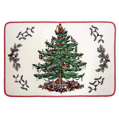 Avanti Spode Christmas Tree Red Bath Rug