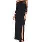 Plus Size MSK Rhinestone Ladder Trim Sleeve Shift Gown - image 3