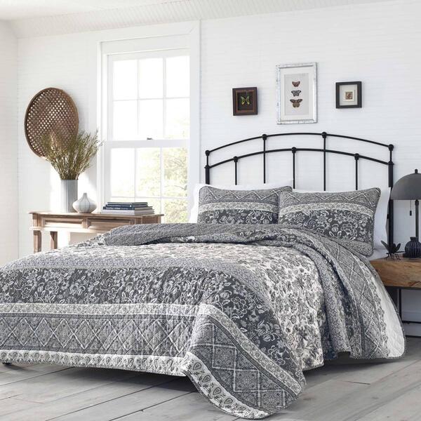 Stone Cottage Abby 136 Thread Count Reversible Quilt Set - image 