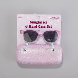 Girls Capelli&#40;R&#41; New York Ombre Sunglasses & Foil Shells Case