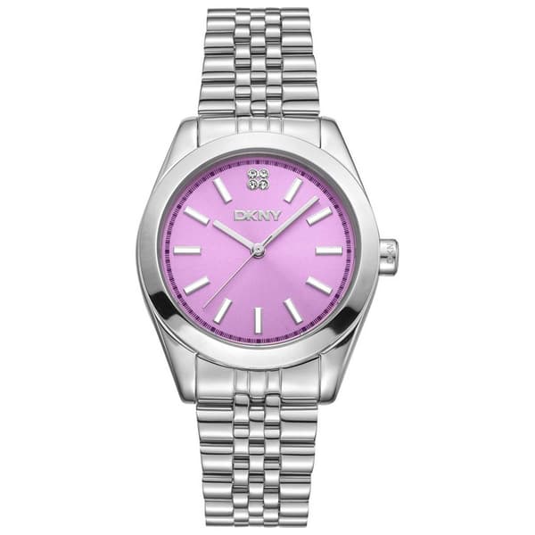 Womens DKNY Nolita Midi Pink Dial Bracelet Watch - DK1L029M004