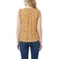 Petite NY Collection Ruffle Trim Collar Abstract Floral Blouse - image 2