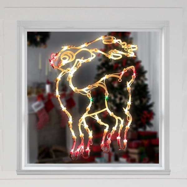 Northlight Seasonal 18in. Double Sided Reindeer Window Silhouette