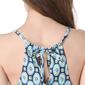 Womens Beach House Geometric Halter Neck Tankini Swim Top - image 3