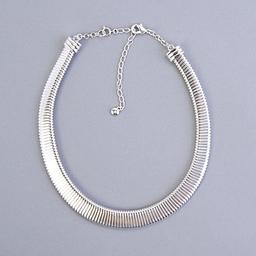 Roman Silver Omega Collar Necklace