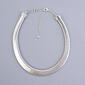 Roman Silver Omega Collar Necklace - image 1