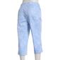 Womens Napa Valley Floral Super Stretch Snap Hem Capris - image 2