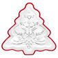 Godinger Crystal Tree Candy Dish W/Red Trim - image 1