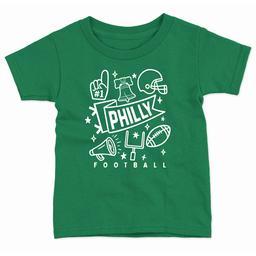 Boys (5-7) Tailgate Philadelphia Football Banner Short Sleeve Tee