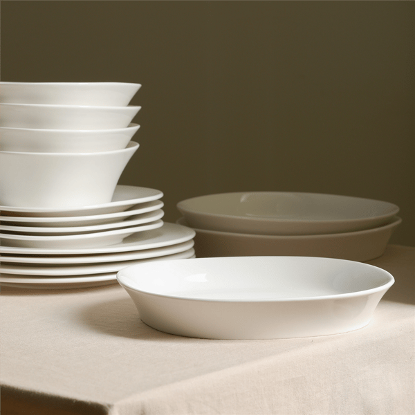 Stone Lain Quadro 4pc. Pasta Bowl Porcelain Set
