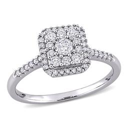 Diamond Classics(tm) 10kt. White Gold 1/2ctw. Diamond Square Ring