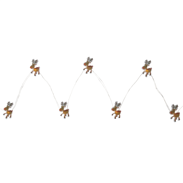 Northlight 6.25ft. Incandescent Micro Reindeer Christmas Lights