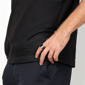 Mens Lynx Stainless Steel Black Resin Statement Ring - image 3