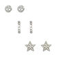 Freedom Three Set Crystal Trio Post Stud Earrings - image 1