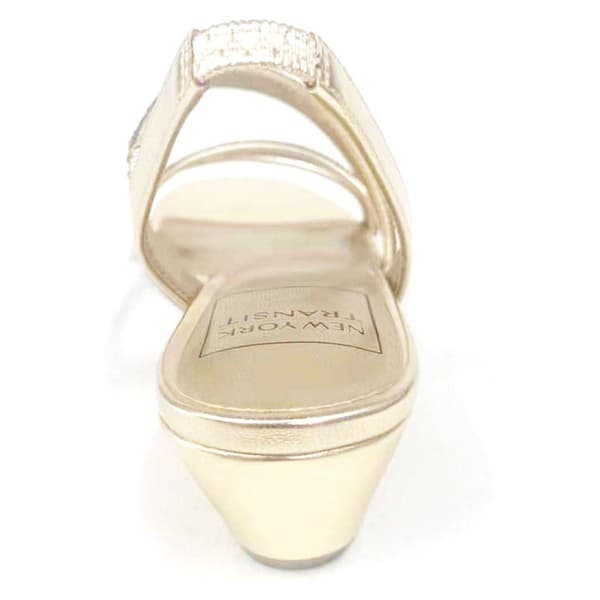 Womens New York Transit Text Exchange Wedge Sandals