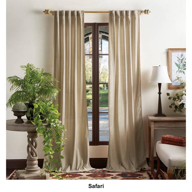 Martha Stewart Naples Chenille Back Tab Panel Curtain