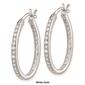 Pure Fire 14kt. Gold 1/2ctw Lab Grown Diamond Hoop Earrings - image 3