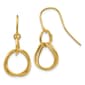 Gold Classics(tm) 14kt. Small Twist Dangle Hook Earrings - image 1