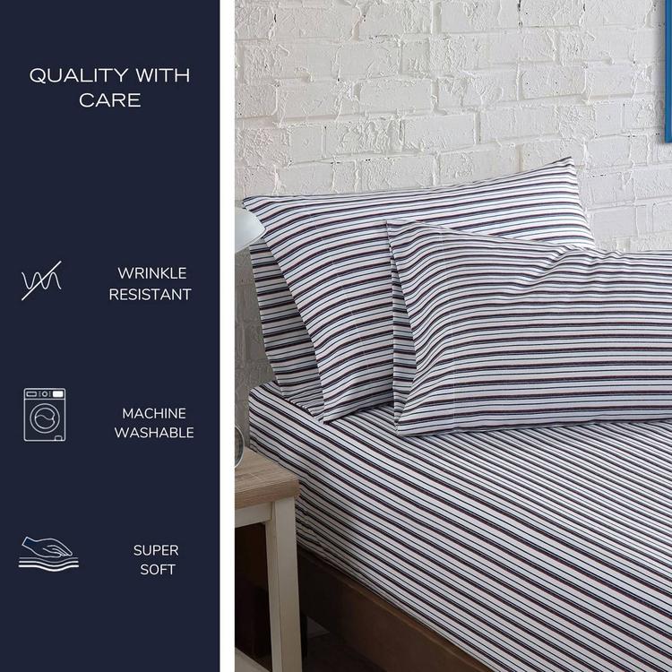 Nautica Aevery Stripe Microfiber Sheet Set