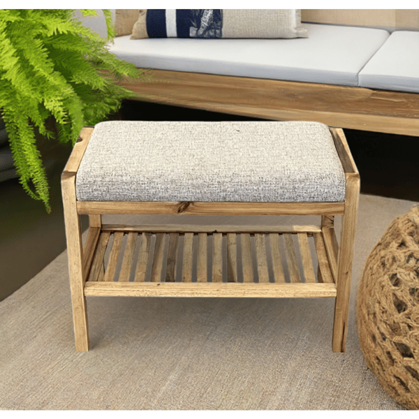 Fairway Avenue Home™ Solid Acacia Padded Bench