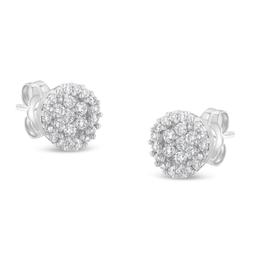 Diamond Classics(tm) 1/2ctw. Diamond Floral Cluster Stud Earrings