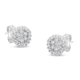 Diamond Classics&#40;tm&#41; 1/2ctw. Diamond Floral Cluster Stud Earrings