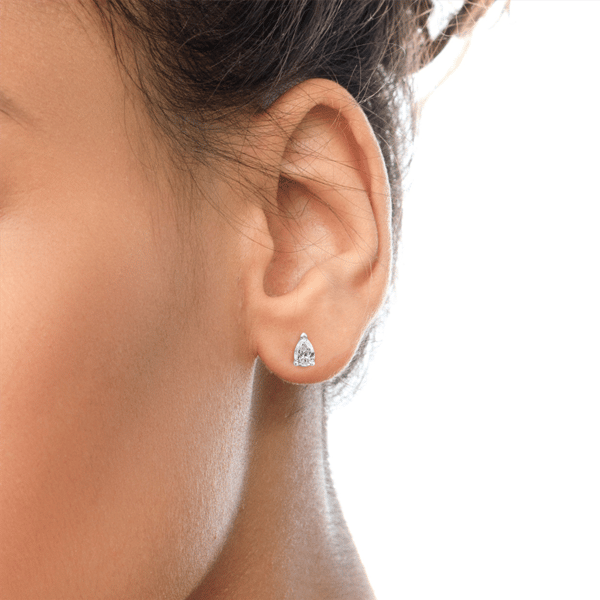 Haus of Brilliance 1/2ctw. Pear Lab Grown Diamond Stud Earrings