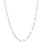 Design Collection Gold-Tone Textured Oval Link Necklace - image 1