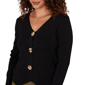 Petite Emaline La Vita Costiera Long Sleeve Solid Cardigan - image 5