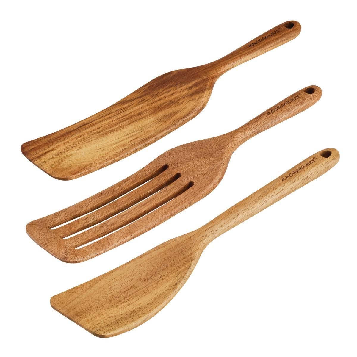 Rachael Ray 3pc. Wooden Kitchen Utensil Set