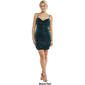 Juniors Emerald Sundae Cowl Neck Velour Slip Sheath Dress - image 5