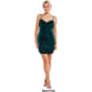 Juniors Emerald Sundae Cowl Neck Velour Slip Sheath Dress - image 5