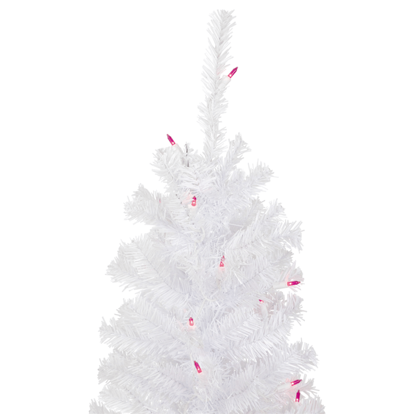Northlight 4ft. Pre-Lit Slim Woodbury White Pine Christmas Tree