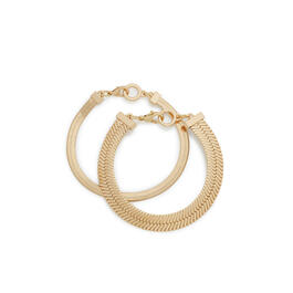 Steve Madden 2pc. Herringbone Chain Bracelet Set