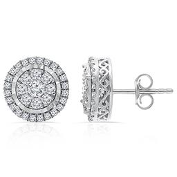 Diamond Classics(tm) White Gold Diamond Stud Earrings
