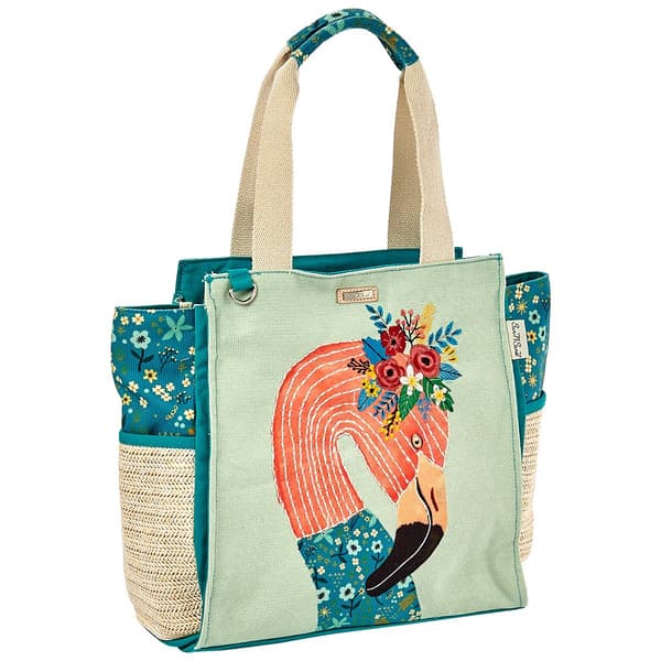 Caribbean Joe Flamingo Jewel Tote