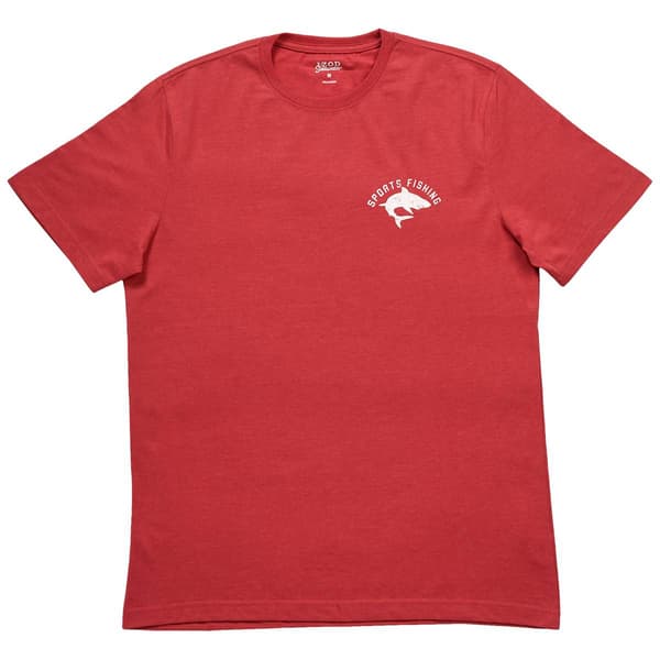 Mens IZOD&#40;R&#41; Sports Fishing Short Sleeve Tee - Holly Berry - image 