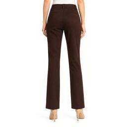 Petites Kasper Audrey Solid Wide Leg Compression Trouser