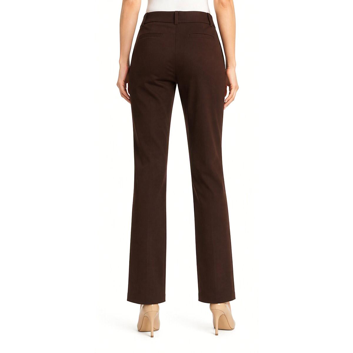 Petites Kasper Audrey Solid Wide Leg Compression Trouser