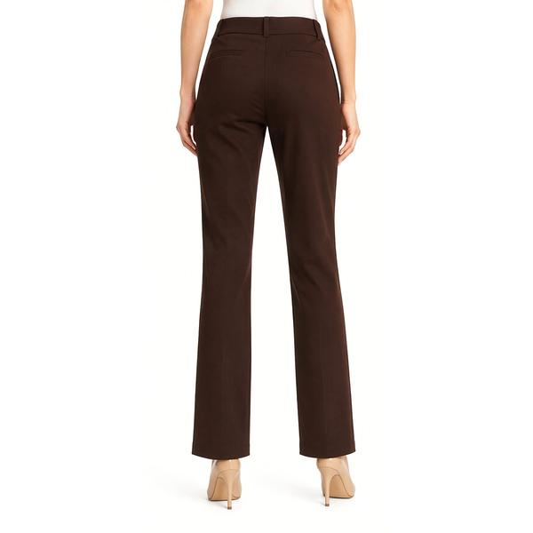 Plus Size Kasper Audrey Solid Wide Leg Compression Trouser