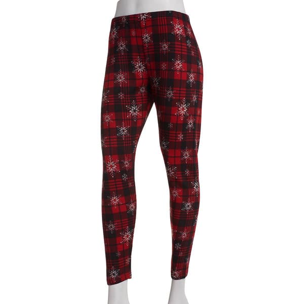 Plus Size French Laundry Buffalo Plaid Snowflakes Leggings Boscov s