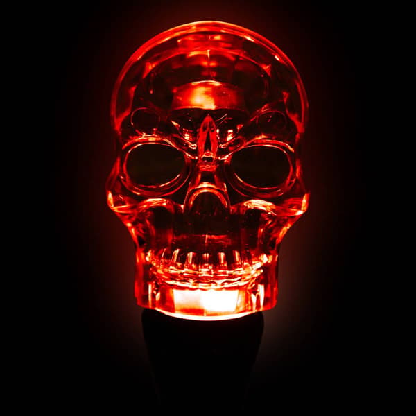 Northlight Seasonal 9in. LED Multi-Function Halloween Skull Light
