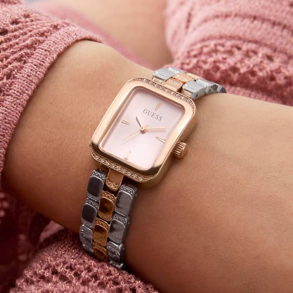 Womens Guess Watches® Two-Tone Rose Gold Analog Watch - GW0865L5