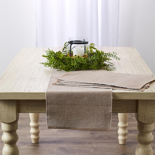 DII® Design Imports 2-Tone Ribbed Table Runner