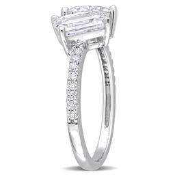 Gemstone Classics™ Sterling Silver Moissanite Statement Ring