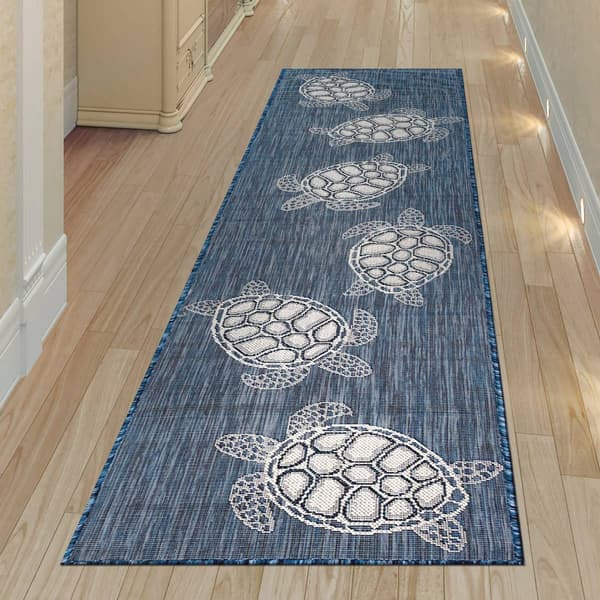 Liora Manne Carmel Sea Turtles Indoor/Outdoor Runner - image 