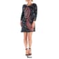 Womens 24/7 Comfort Apparel Paisley Long Sleeve Shift Dress - image 4